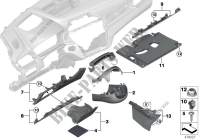 Parti applic. plancia portastrumenti inf per BMW X1 16d