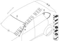 Parti applicate vetratura per BMW X5 30dX 2013