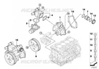 Sistema di raffreddamento pompa d. acqua per BMW 320i