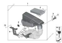 Slziatore d aspiraz./Elem.filtrante/HFM per BMW X5 28iX