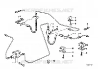 Tubazione freno posteriore/fissaggio per BMW 320