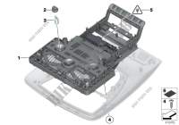Unità interruttori tetto base per BMW 640dX