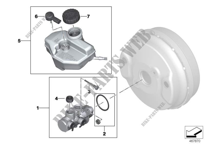 Cilindro maestro freno/serbatoio compens per BMW X3 20i (TR16)