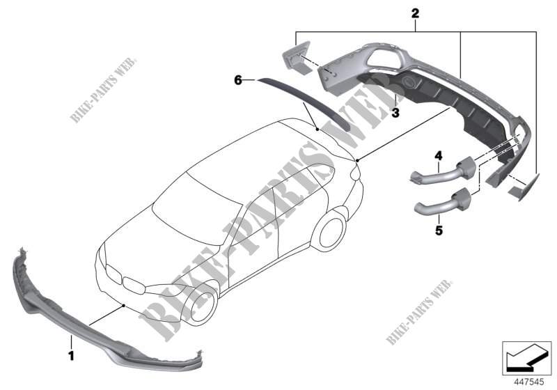 Componenti aerodinamici per BMW X5 30dX