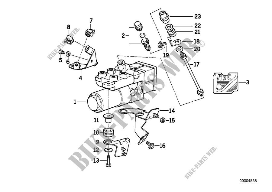 Gruppo idraulico ABS/ASC+T per BMW 740iL