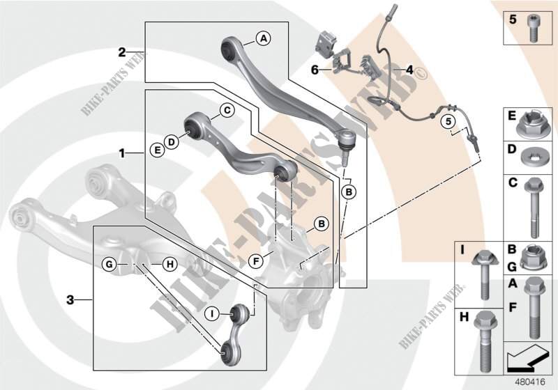 Kit di riparazione volante e puntoni per BMW 650i