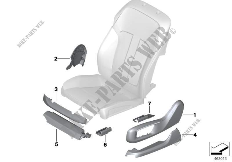 Mascherine sedile Individual ant. per BMW 740LeX