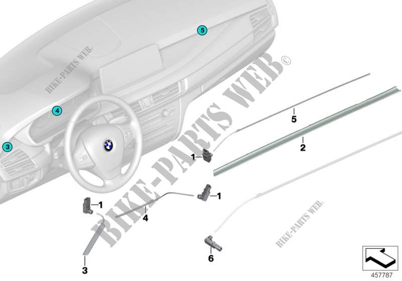 Mod. LED/cond. fibre ott. pl. portastr. per BMW X5 30dX