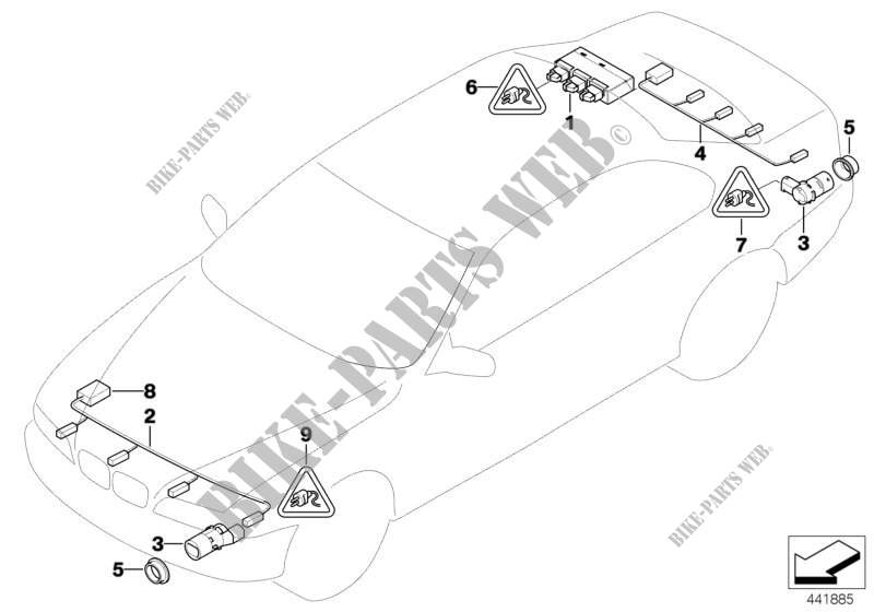 Park Distance Control (PDC) per BMW 550i