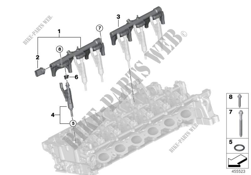 Rail alta pressione / iniettore per BMW X3 M40iX