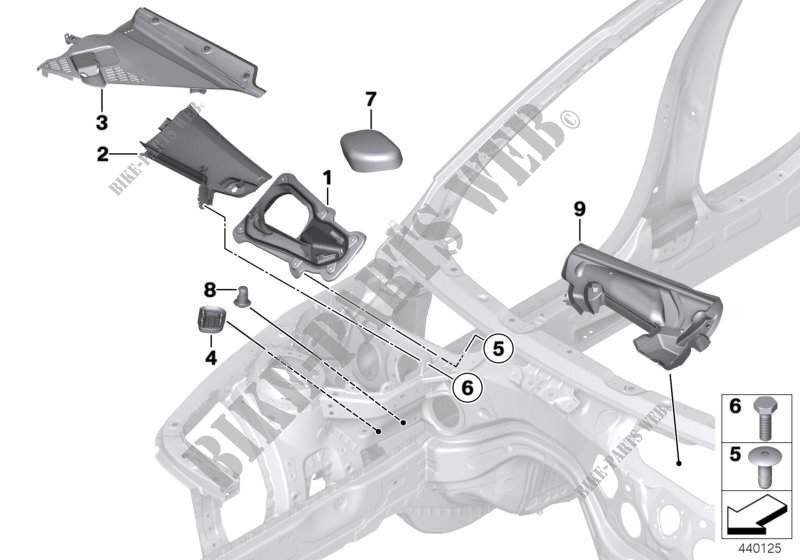 Vari tubi flessibili / coperture per BMW 430dX
