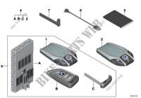 Chiave displ.BMW/kit radiotelec.con BDC per BMW X3 30dX (TX75)