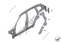 Ossatura laterale centr. per BMW X3 20dX