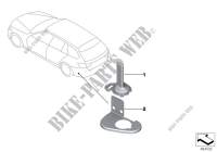 Particolari sing.anten.veicolo servizio per BMW 318d