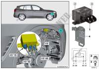 Relè elettroventilatore motore 850W K5 per BMW X3 30iX (TR92)