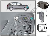 Relè elettroventilatore motore K5 per BMW X3 20i 1.6