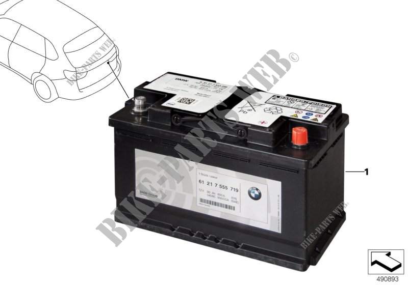 Batteria supplementare per BMW X5 30dX