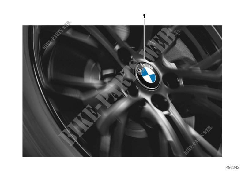 Coprimozzo fisso per BMW X5 4.8i