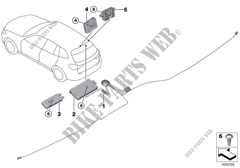 Singoli pezzi amplificatore antenna per BMW X3 20i (TR16)