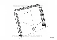 Guida cristallo posteriore per BMW 528i