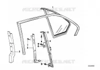 Guida cristallo posteriore per BMW 528i