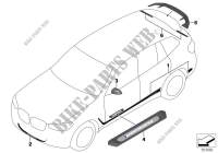 M Performance accessori aerodinamica per BMW X3 30dX (TX71)