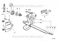 Meccanismo cristallo portiera posteriore per BMW 528i