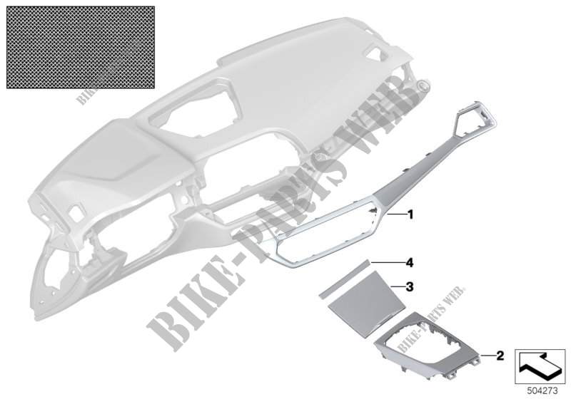 Decorazione Individual tessuto alluminio per BMW 330i