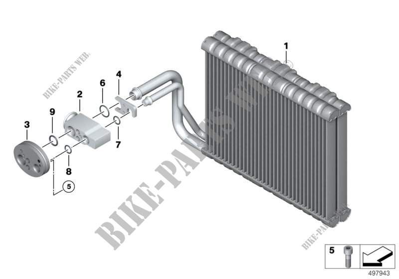 Evaporatore / Valvola di espansione per BMW 650iX 4.4