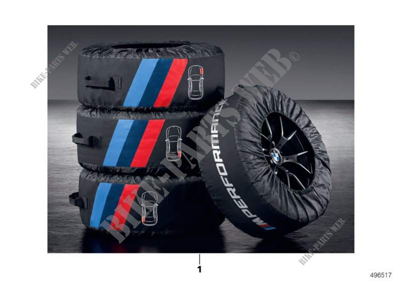 M Performance sacche per pneumatici per BMW X3 35dX