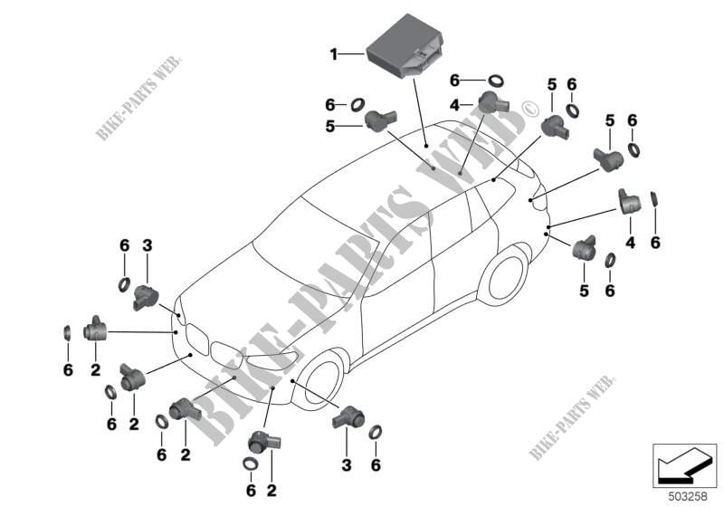 Park Distance Control (PDC) per BMW X3 20i (TR16)