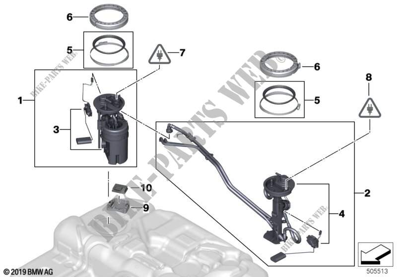 Pompa carburante / Sensor del livello per BMW X5 30dX