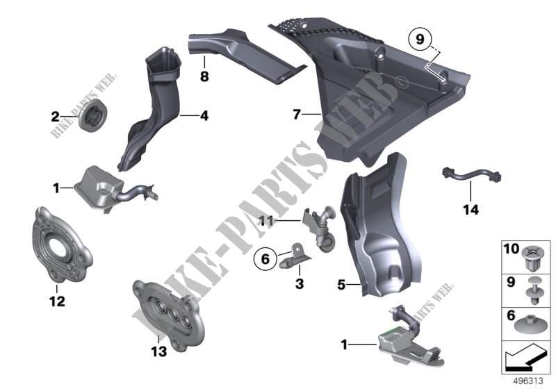 Vari tubi flessibili / coperture per BMW 650iX 4.4